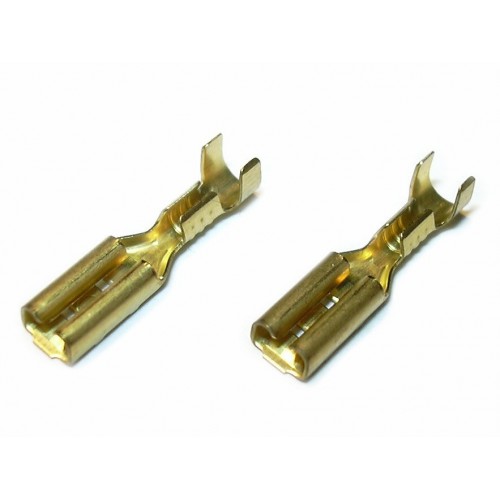 Motor Connectors (Spade), The D|BOYS Copper Motor Connectors are precision components designed to provide a secure and efficient connection between your airsoft gun’s motor and wiring